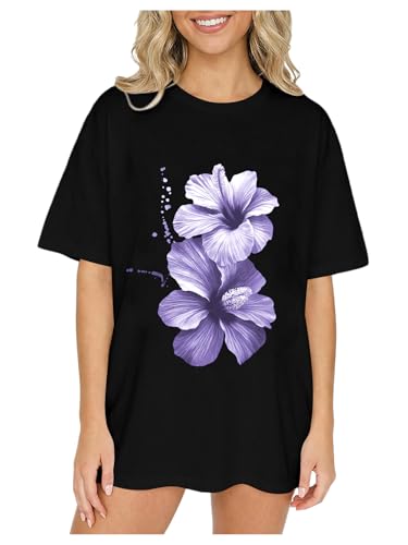 Image of RoseSeek Girl's Graphic Tees Short Sleeve Crewneck T Shirts Casual Summer Tops Cute Preppy Clothes
