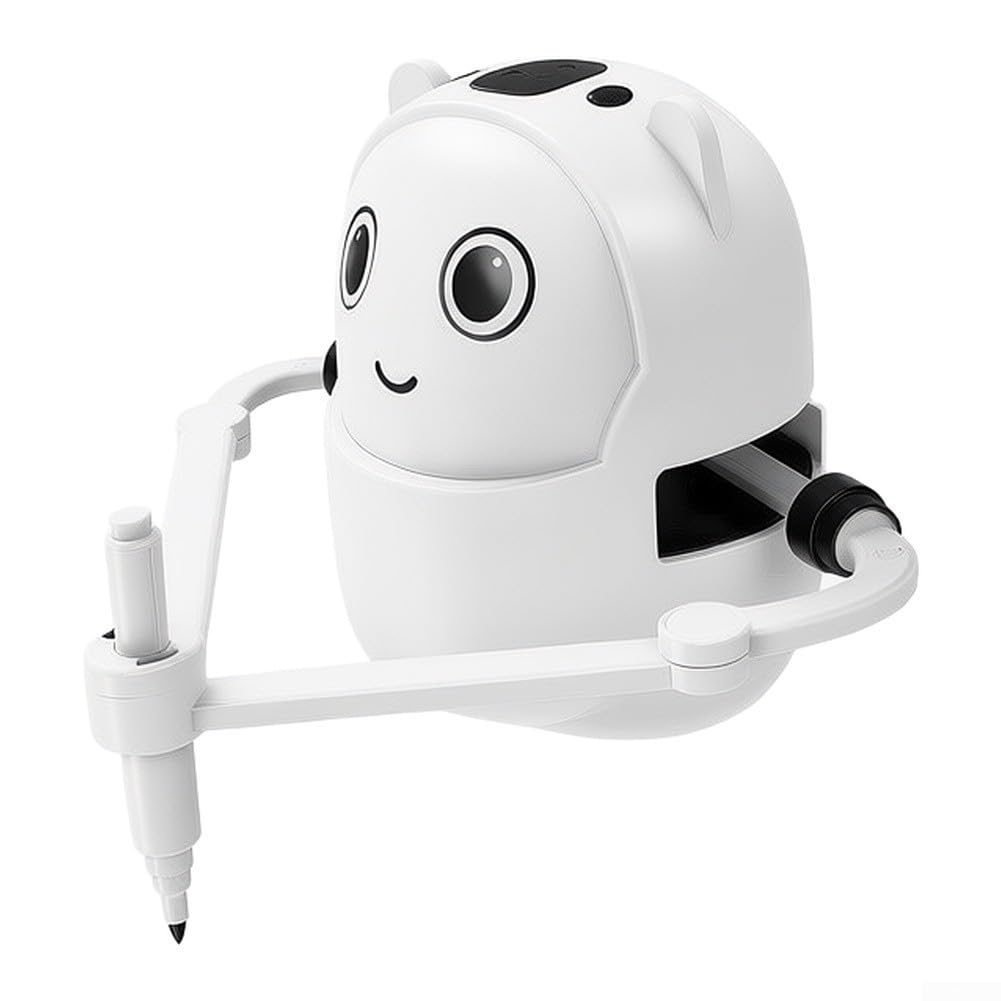 Robot Dessinateur Automatique avec 100 Cartes - Jouet Éducatif pour Enfant Garçon Fille - Apprentissage Créatif et Artistique - pour idéal 4-12 Ans(Pink)