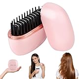 LOPHE Brosse Lissante Mini Sans Fil, 2 en 1 Lisseur avec 3 Réglages de Température,...