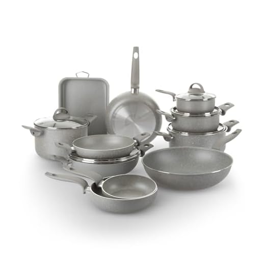 KASANOVA Set pentole per piani cottura tradizionali, set di pentole antiaderente, Batteria di Pentole, cottura salutare, rapida e uniforme. Made in Italy (16 pezzi)