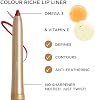 Lápiz delineador de labios L'Oreal Paris Colour Riche, cremoso con Omega 3 y Vitamina E, 782 Toffee To Be (marrón oscuro cálido), paquete de 2 lápices de 0.01 onzas 6