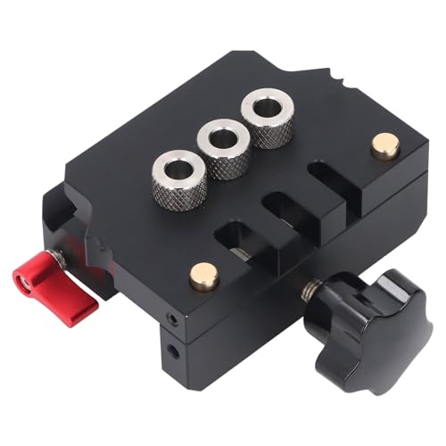 Kit De Plantilla Autocentrante, Juego Ajustable De Punzones Para Taladrar Madera Localizador Portátil De Aleación De Aluminio Para Clavijas De Madera Con 6 8 10mm Bits Para Mueble