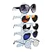 Affichage Décoratif de Verres Lunettes de soleil en plastique transparent Affichage Stand Stand Cadre 5 Couches lunettes de bijoux Collier Pendentif Pendentif Porte-lunettes de Soleil (Color : A)