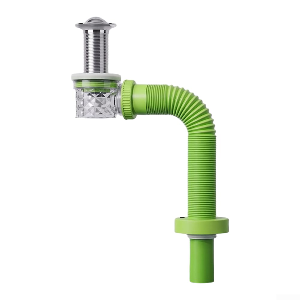 Sifón Lavabo Pared, Antiolor Magnético, Ajustable 22-91cm(C)