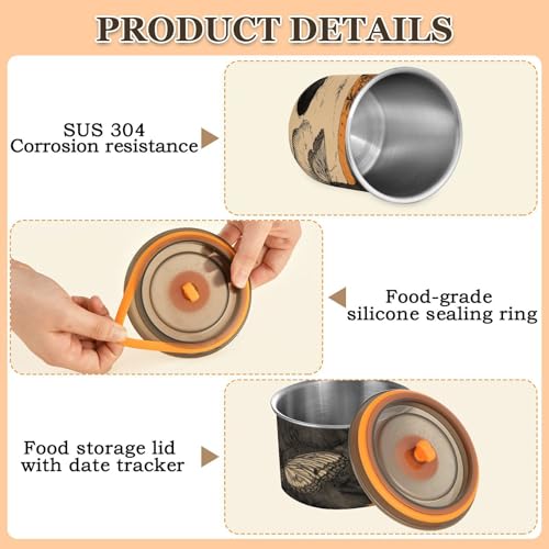 Envase Hermético para Café Acero Inoxidable 500ml miniatura 5
