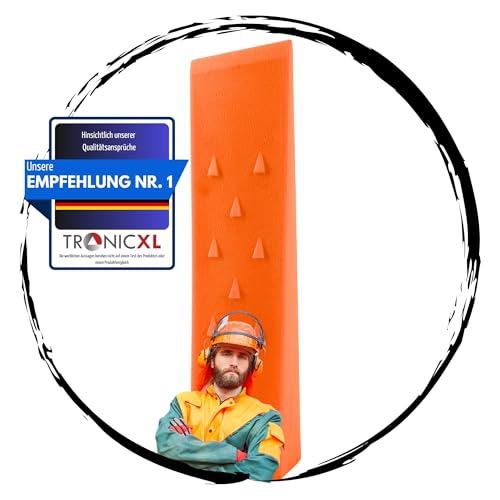 TronicXL Spaccalegna di alta qualità, grande cuneo per legno, tronco foresta, spaccalegna albero, cuneo grande, cuneo per legna da ardere, plastica ABS, 30,5 cm