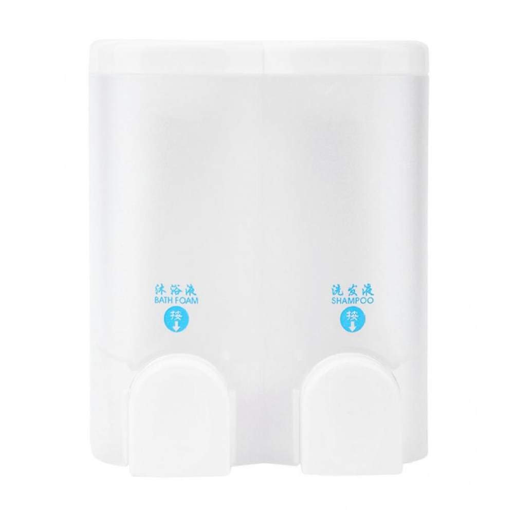 1 pcs 2 * 300 ML Manuel Main Liquide Savon Distributeur de Lotion, Salle De Bains Double Tête Suspendue Savon Bouteille Distributeur de Lavage à la Main