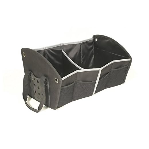 Rubbermaid Automotive Portable Tote Bag Organizer: Cargo Area/Car Trunk Storage Caddy, Double Bin