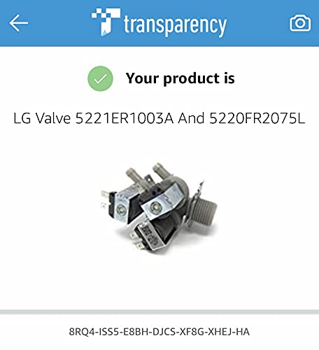 LG Valve 5221ER1003A and 5220FR2075L