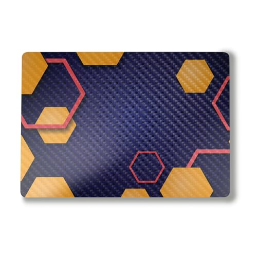 Image of Carbon Fiber Laptop Skin Compatible with Alienware M18 R2 (2024) - Complimentary Hex - Premium 3M Vinyl Protective Wrap Decal Cover - Easy to Apply | Crafted in The USA by MightySkins