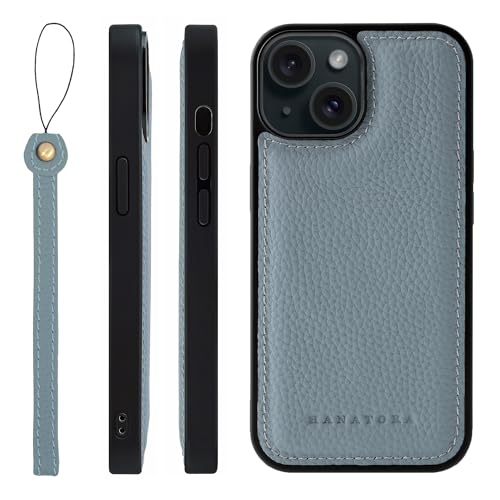 HANATORA for iPhone 14 �P�[�X MagSafe �Ή� �{�v �ϏՌ� �o���p�[�^ �X�}�z�P�[�X �X�}�z �X�g���b�v �t�� �V�������N���U�[ �M�t�g �}�O�Z�[�t�Ή� �u���[�O���[ SMSGZ-14-BlueGray