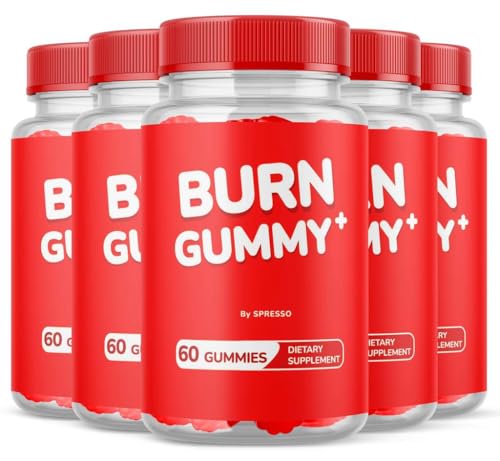 (5 Pack) Burn Gummies Official Burn Supplement Gummys with Premium Ingredients Advanced Formula Support for Overall Health & Wellness Reviews (300 Gummies)