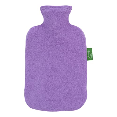 Fashy Wärmflasche 2,0L mit 100% recyceltem Fleecebezug aus Polyester 67405 55
