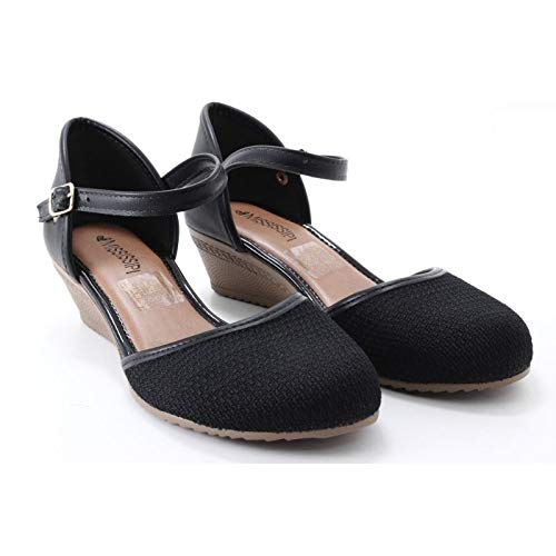 Sandália Mississipi Feminino Salto Anabela Tecido X8468