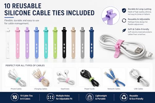 Boîte de Rangement pour Câbles – Organisateur Pratique pour Le Tri, Le Stockage et la Protection Anti-Enchevêtrement des Câbles de Charge – vue 6