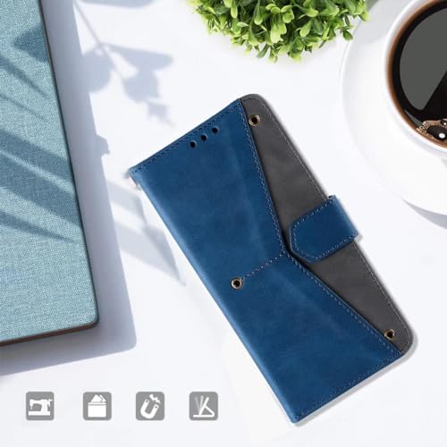 Image of GoldKart Flip Back Cover Case for OnePlus Nord 4 5G| Dual-Color Leather Finish Flip Cover | Inbuilt Stand & Pockets | Flip Cover for OnePlus Nord 4 5G(Faux Leather, Blue)