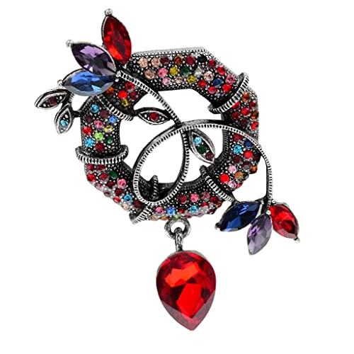 Broches à fleurs cristal au style vintage et élégant pour sublimer vos vestes d'été