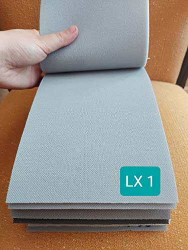 Pieza de Tela Foamizada 100cm x70cm Para Forrar Puertas de coche/Color LX1 - TELA Con Foam 3mm+con CHARMÉS BIELASTICO/ESPECIAL PARA Tapizar PUERTAS DE COCHE