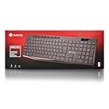 NGS Spectra French - Frances AZERTY klawiatura językowa Ultra cienki i cichy kabel USB-A płaskie klawisze i ochrona przed zużyciem 8+12 klawiszy multimedialnych odporna na pryskanie regulacja