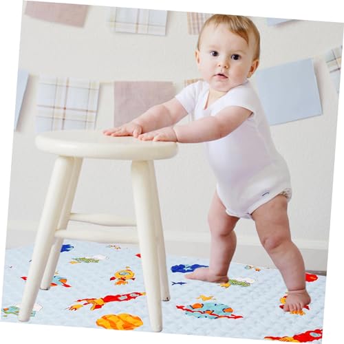 Tapis dérapant pour chaise haute et moments de jeu au sol - 4
