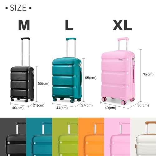 Kono Hartschalenkoffer 65 cm mit TSA Schloss und 4 Rollen