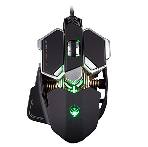 Souris Gaming Gaming Mice Professional Optical Gaming Mouse 9 Buttons 4 Color Light Emitting USB Wired Mouse Mice Macros 800-4000 Adjustable DPI – Image 6