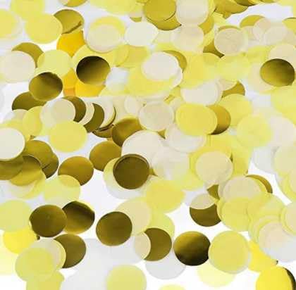 GTYHH Confettis À Paillettes Dorées De 80 Grammes, Décoration De Fête, Création D'Atmosphère De Célébration, Adaptés Aux Mariages, Aux Anniversaires...
