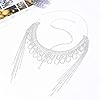 IYOU Femmes Strass Chaîne de Tête Argent Couches Pampille Front Bandeaux Mariage Gatsby Festival Casque pour Mariée et Demoiselle D'honneur #1