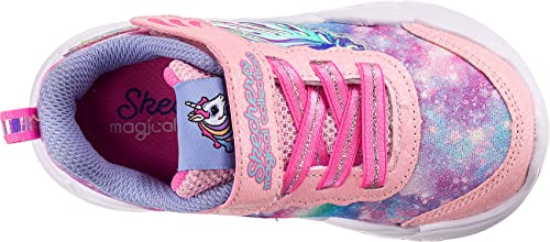 Skechers Baskets Unicorn Storm pour Fille, Maille Lavande Rose, 4 UK Child