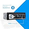 NK Auto Radio Bluetooth 5.0 con RDS, Doble USB, AUX y Ranura TF–1 DIN Reproductor MP3 para Coche 4x40W, Pantalla LCD, Manos Libres, Control Remoto, Audio Stereo Calidad, Compatible con iOS y Android #3
