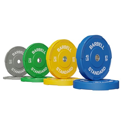 Mikolo Weight Plates 2 Inch, Bumper Plates with Enhanced Grip, Olympic Weight Plates for Strength...