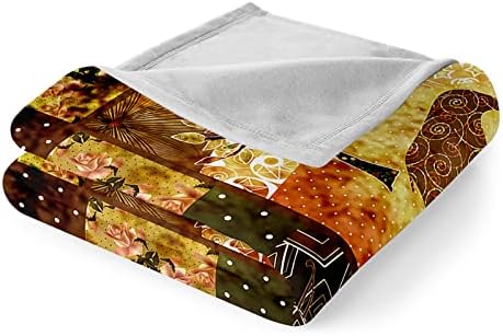 RSFGOTP Sofa Bed Throw Blanket Brown African Elephant 3D Printed Fleece Blanket for Beds Ceiling Bedspread Adults Kids Super Fluffy Fleece Blanket as a Sofa Or Living Room, 70.87 x 78.74 inch