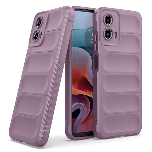Image of amazon basics Back Case Cover for Motorola Moto G45 5G | Compatible for Motorola Moto G45 5G Back Cover | Liquid Silicon Magic Case with Camera Protection | Lavender