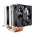 Yanluo 6 rur ciepła milczący procesor Cooler 4 pin. PWM 9. Wentylator 0 mm kompatybilny z Intel LGA 2011 1150 1155 775 x79 x99 I5 Kompatybilny AMD AM4 AM3 PC CPU Wentylator chłodzący rejoicing