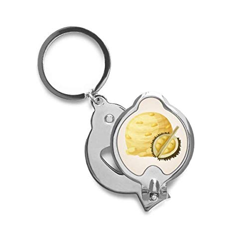 Popsicles Ongle Cutter Trimmer motif crème glacée durian jaune pour votre trousse de voyage vacances