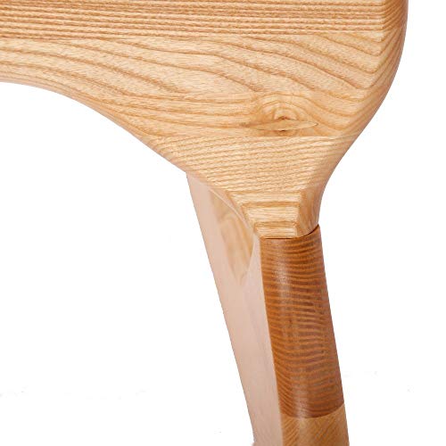 Shisedeco Mid Century Modern Triangle Coffee Table Legs/Feet Only, 2 Pieces Interlocking Center Coffee Table Solid Wood Base Durable, For Living Room/Leisure Area/Patio/Study Etc. (Natural) #TOP1