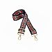 M-W 1.5" Wide 28"-50" Adjustable Length Handbag Purse Strap Guitar Style Multicolor Canvas Replacement Strap Crossbody Strap, With 2Pcs Metal Buckles (style2)