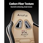 AutoFull C3 Gaming Chair, Racing Style Gaming Chair with Ergonomic Lumbar Support,Adjustable High Back PU Leather PC Chair with Footrest,Brown - Image 5