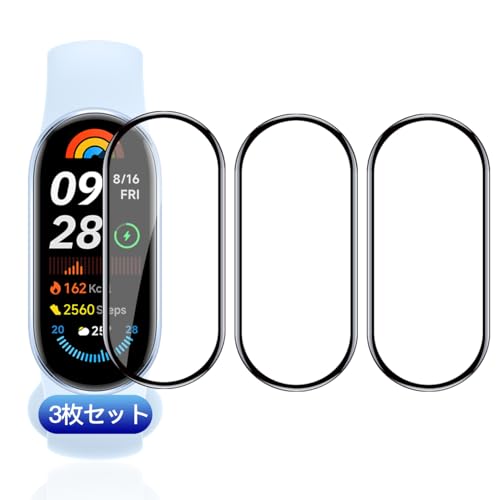 ywnunbg 3Zbgz Ή Xiaomi Smart Band 9 tB KXtB 3 PET Yf@ ߗ Ή VI~ X}[goh9 یtB 3DȖʃJo[ Ή xiaomi band 9 tیtB