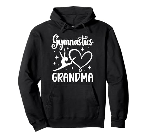 Gymnastics Grandma Of A Gymnast Grandmother Heart Pullover Hoodie