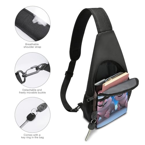 Morrales de senderismo Sling Bag para mujeres y hombres miniatura 3