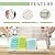 Slomg 6 Pack Clear Plastic Storage Bins with Handles, Stackable Pantry Fridge Cabinet Under Sink Organizers and Storage, Multi-use Large Home Kitchen Bathroom Organization for Shelf Closet Drawer