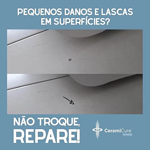 Kit Reparo para Pisos Cerâmicos, Porcelanatos e Revestimentos Ceramicure (Tons Brancos)