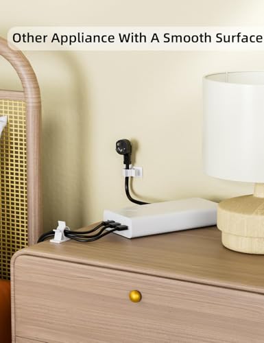 Clips de cable autoadhesivos para eliminar el desorden de cables de escritorio 4