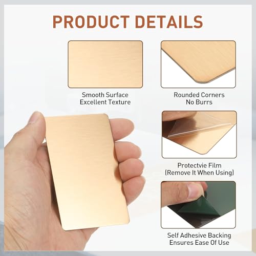 Tarjetas de visita de metal para invitaciones de regalo y placas personalizadas en casa 4