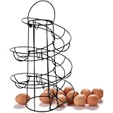 Construcción: hecho de hierro resistente, este soporte para huevos ofrece estabilidad, minimizando el riesgo de rotura mientras mantiene tus huevos seguros y visibles.