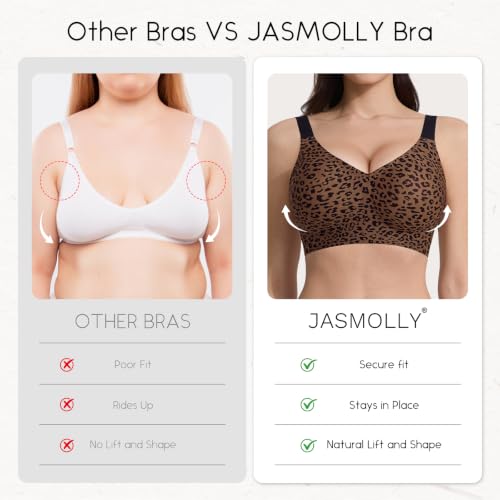 2-Pack Jasmolly Women's Wireless Full Coverage Bralette $12.49 + Free Shipping w/ Prime or on $35+ + 54% Off Code Z1J8WPHA Prime - image 6