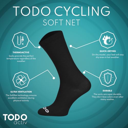 Image of TODO PRO Cycling Socks - Breathable Bike Socks for Men and Women