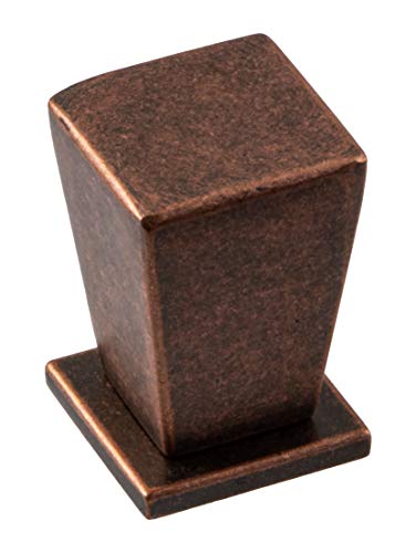 Gedotec - Pomello in metallo per mobili, quadrato