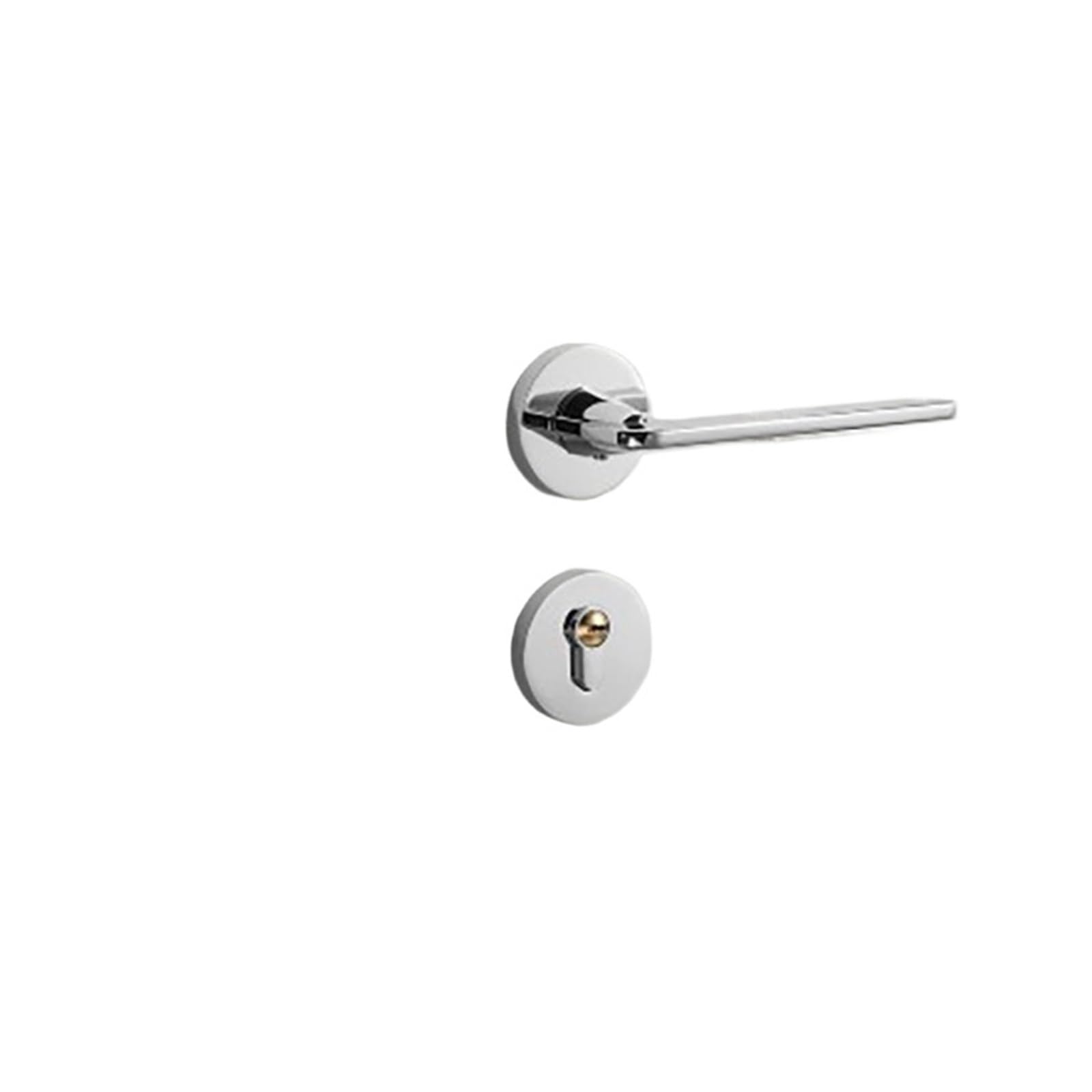 NYRXRYTCA Door Lock Indoor Bedroom Bronze Split Lock Nordic Silent Room Door Lock Simple Magnetic Door Lock Set(Bright chrome)